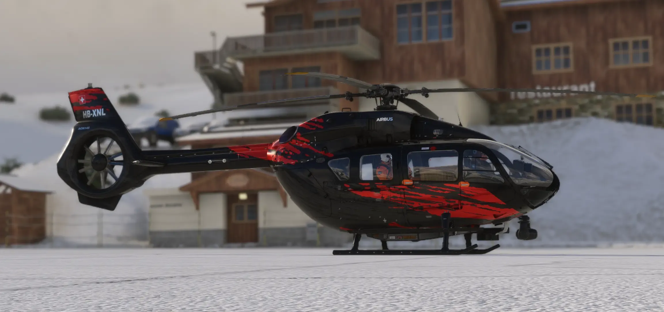 Airbus H145 HB-XNL Alpine Base View