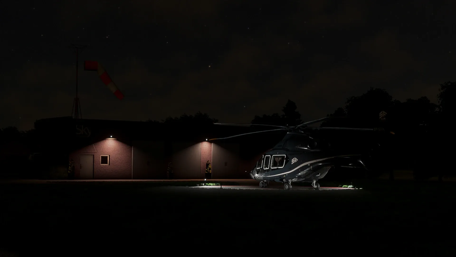 EPKH Konstancin Night Helipad Floodlights