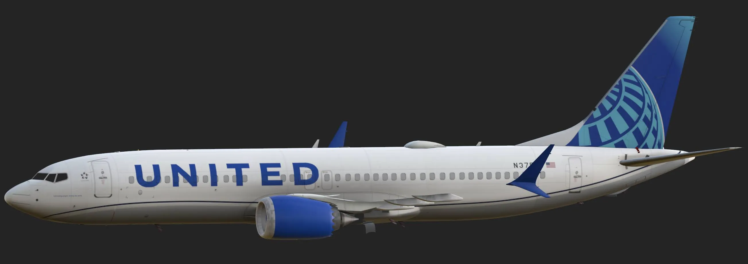 United Virtual Boeing 737-800 Modern Livery